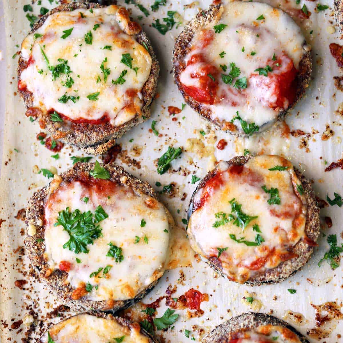 Breaded Eggplant Parmigiana Keto Baked Eggplant Parmesan Dish